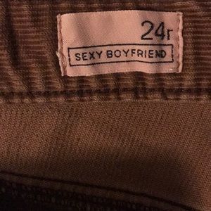 Rust/brown corduroy GAP jeans. Size 24 Regular.